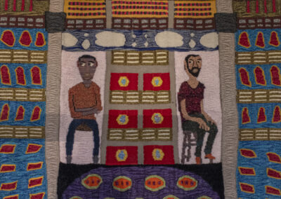 A Deux - 2019, fils divers 115x89cm