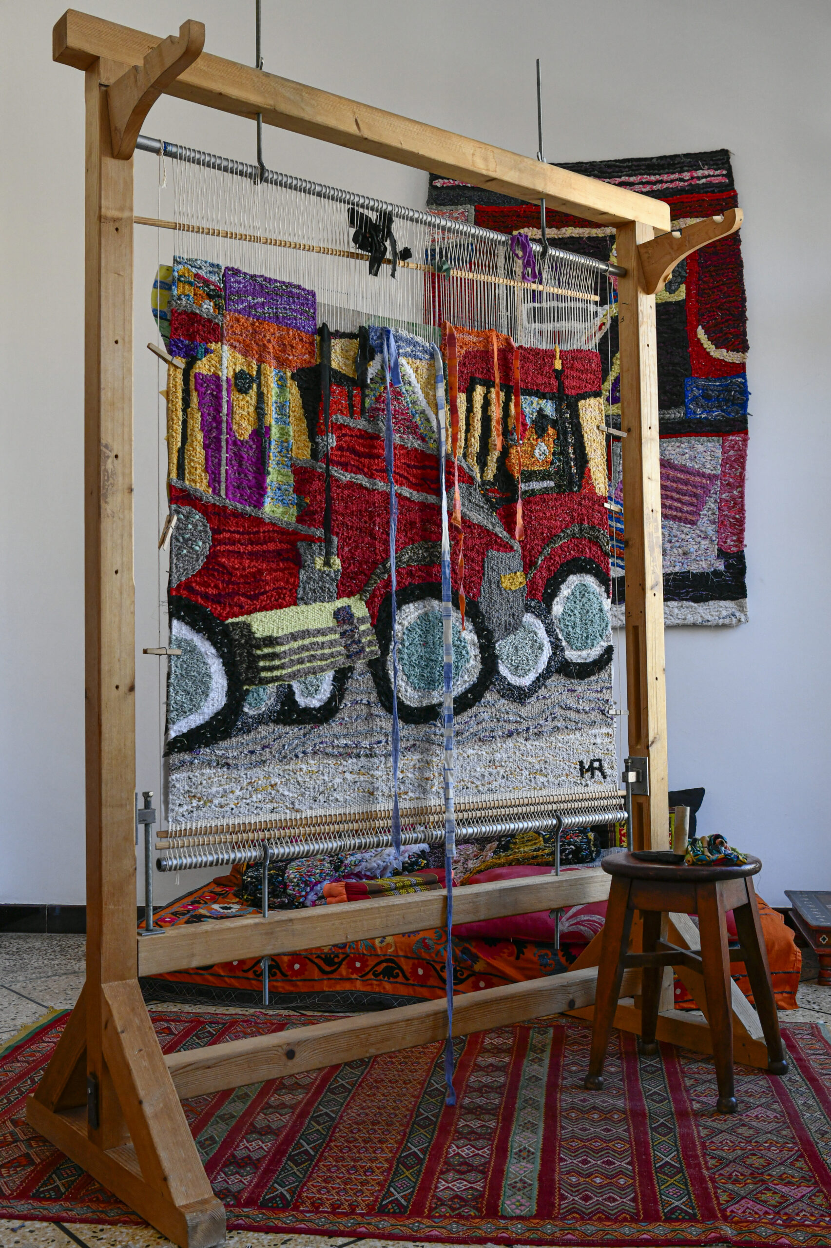 Tapisserie haute-lisse Mark Russel tapissier